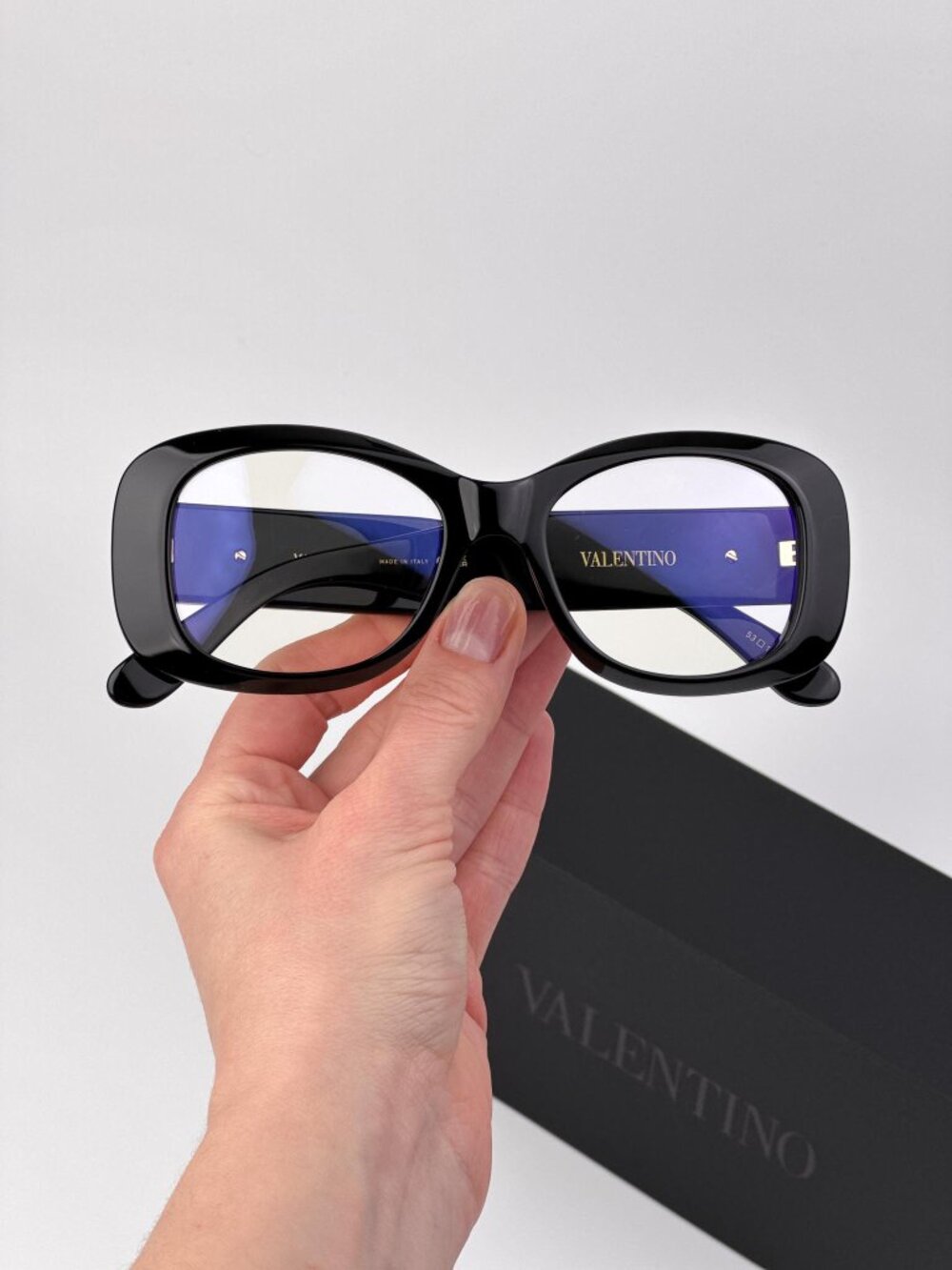 Valentino Women Eyeglasses – Black Rectangle Frame VLX-181 A